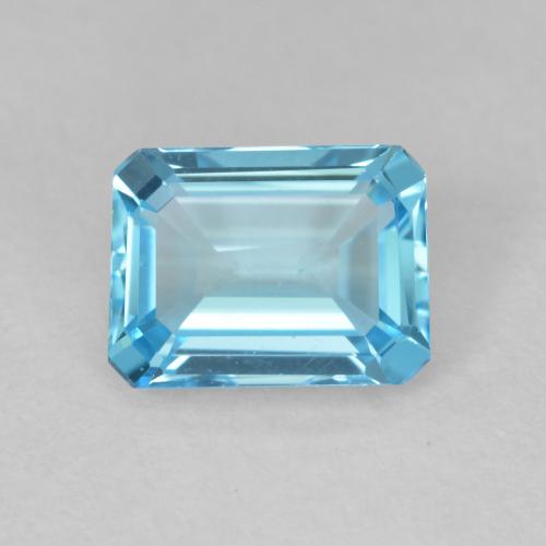 1.99ct Natural Azul Suíço Topázio, Corte Esmeralda, VVS-VS