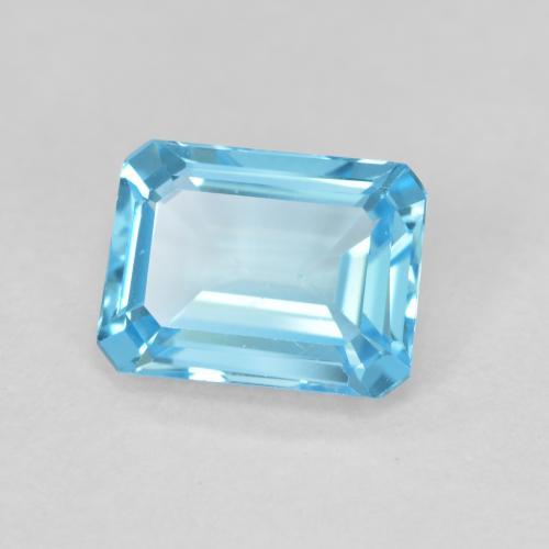Topázio Azul Suíço Natural 1.99ct, Corte Octógono / Esmeralda, VVS-VS