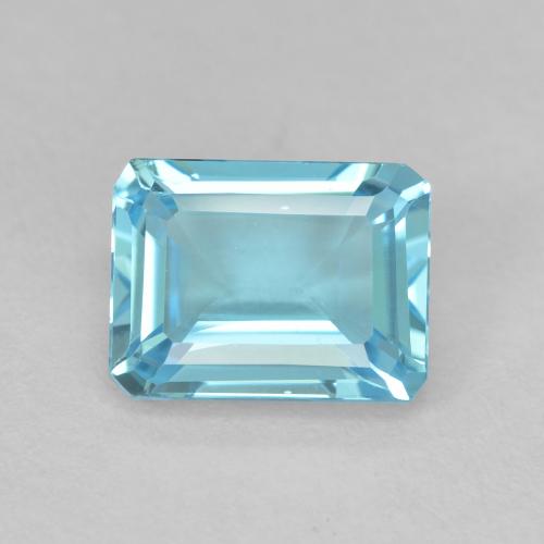 2.15ct Natural Azul claro Topázio, Corte Esmeralda, VVS-VS