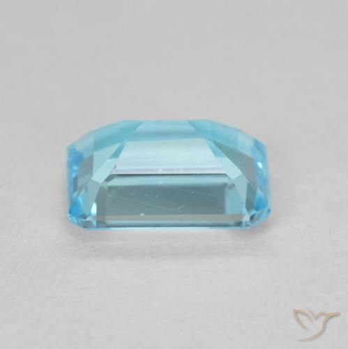 Topázio Azul claro Natural 1.94ct, Corte Octógono / Esmeralda, VVS-VS