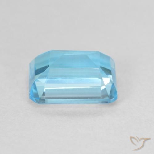 Topázio Azul Suíço Natural 2.23ct, Corte Octógono / Esmeralda, VVS