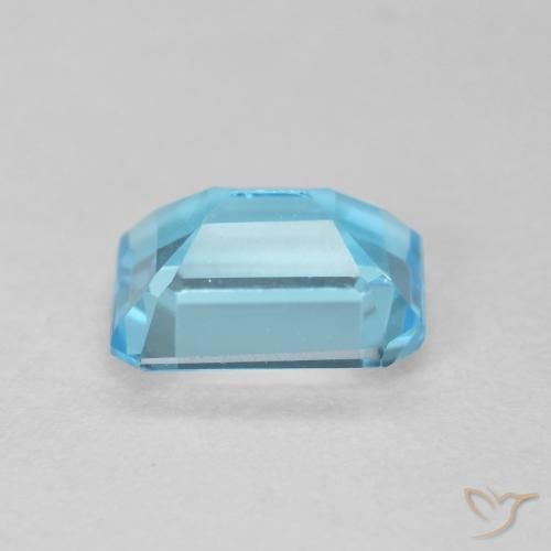 Topázio Azul Suíço Natural 1.89ct, Corte Octógono / Esmeralda, VVS