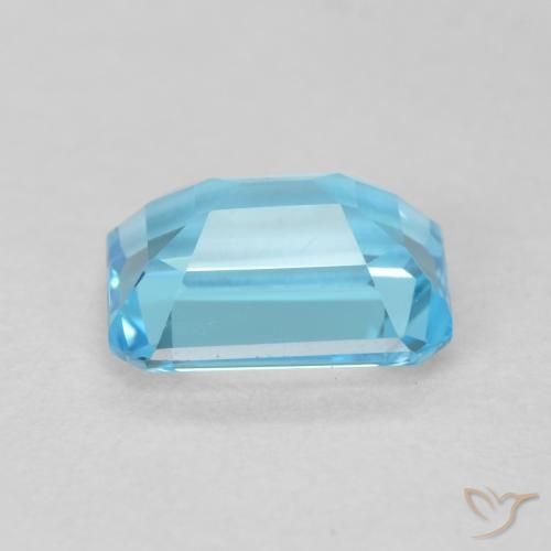 Topázio Azul Suíço Natural 1.93ct, Corte Octógono / Esmeralda, VVS