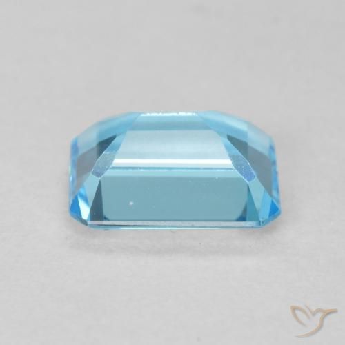 Topázio Azul Suíço Natural 1.77ct, Corte Octógono / Esmeralda, VVS