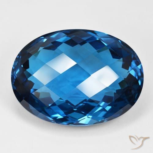 107.50ct Natural Londres Azul Topázio, oval, IF
