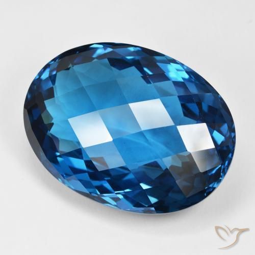 Topázio Londres Azul Natural 107.50ct, oval, IF