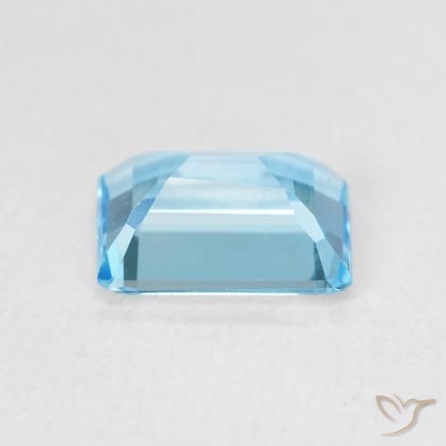 Topázio Azul Suíço Natural 1.88ct, Corte Octógono / Esmeralda, VVS