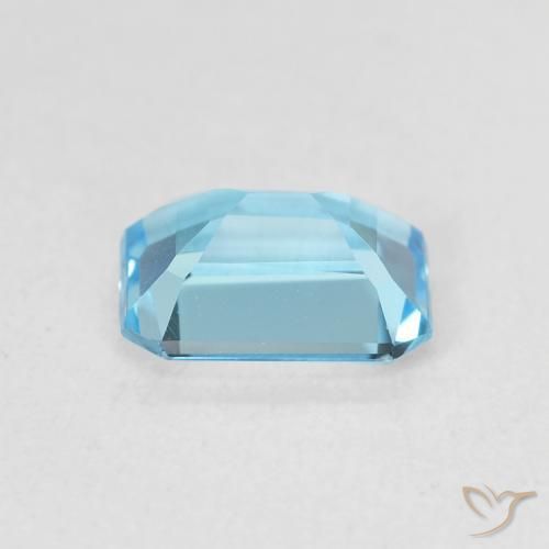 Topázio Azul Maya Profundo Natural 1.79ct, Corte Octógono / Esmeralda, VVS