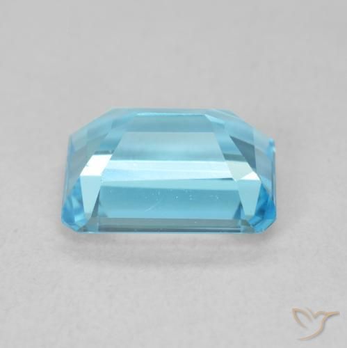 Topázio Azul Suíço Natural 2.04ct, Corte Octógono / Esmeralda, VVS