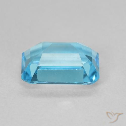 Topázio Azul Suíço Natural 1.82ct, Corte Octógono / Esmeralda, VVS