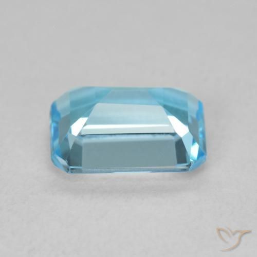 Topázio Azul Suíço Natural 1.90ct, Corte Octógono / Esmeralda, VVS