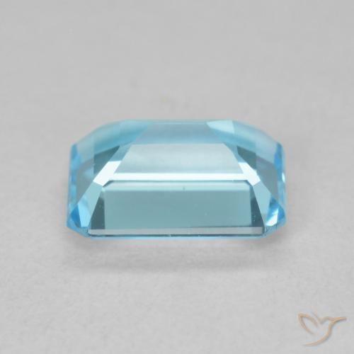 Topázio Azul Suíço Natural 1.91ct, Corte Octógono / Esmeralda, VVS