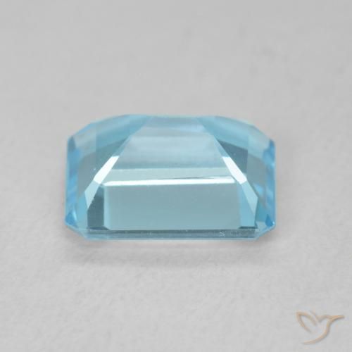 Topázio Azul Suíço Natural 1.98ct, Corte Octógono / Esmeralda, VVS-VS