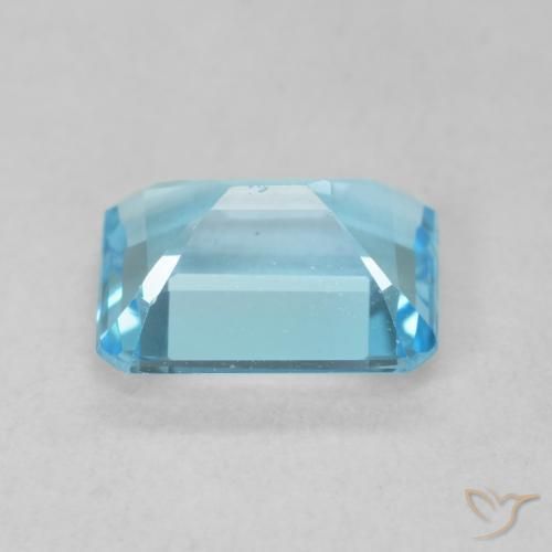 Topázio Azul Suíço Natural 1.88ct, Corte Octógono / Esmeralda, VVS-VS
