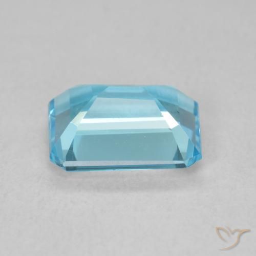 Topázio Azul Suíço Natural 1.94ct, Corte Octógono / Esmeralda, VVS-VS
