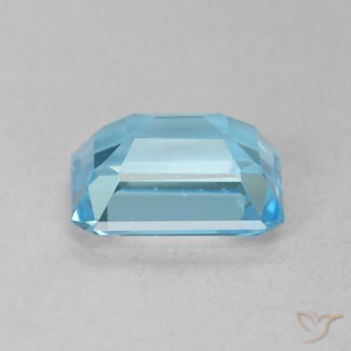 Topázio Azul Suíço Natural 1.93ct, Corte Octógono / Esmeralda, VVS-VS