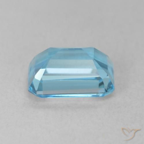 Topázio Azul Suíço Natural 2.04ct, Corte Octógono / Esmeralda, VVS-VS