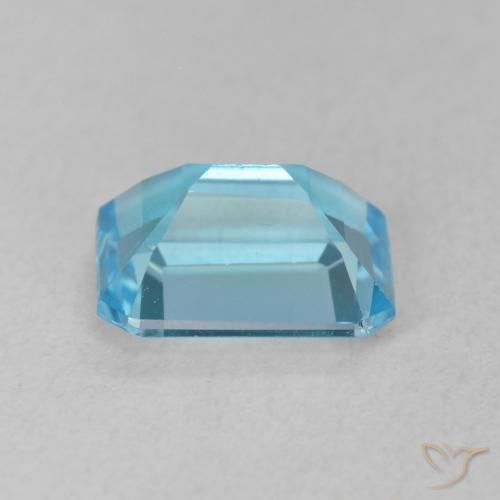 Topázio Azul Suíço Natural 1.81ct, Corte Octógono / Esmeralda, VVS-VS