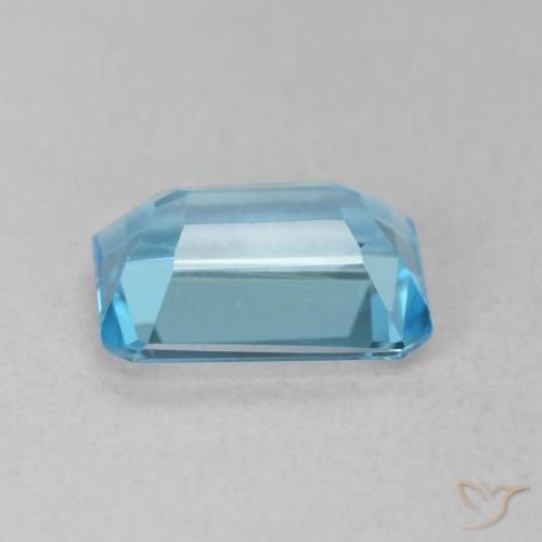 Topázio Azul Suíço Natural 1.86ct, Corte Octógono / Esmeralda, VVS-VS