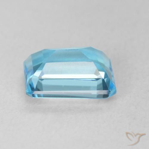 Topázio Azul Suíço Natural 2.06ct, Corte Octógono / Esmeralda, VVS-VS