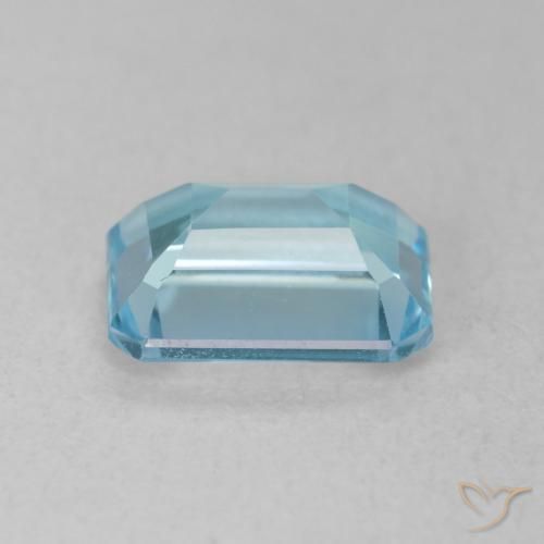 Topázio Azul claro Natural 1.89ct, Corte Octógono / Esmeralda, VS
