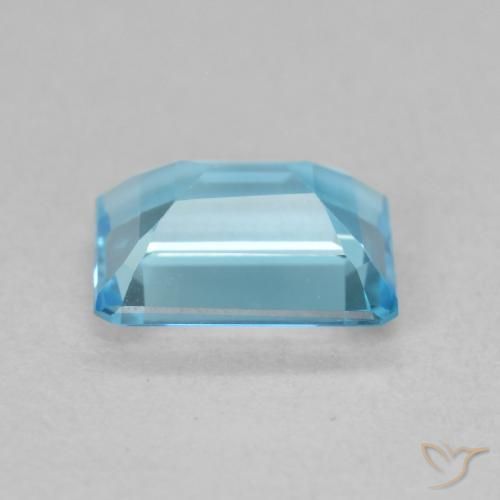 Topázio Azul Suíço Natural 1.91ct, Corte Octógono / Esmeralda, VVS