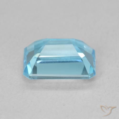 Topázio Azul Suíço Natural 1.94ct, Corte Octógono / Esmeralda, VVS