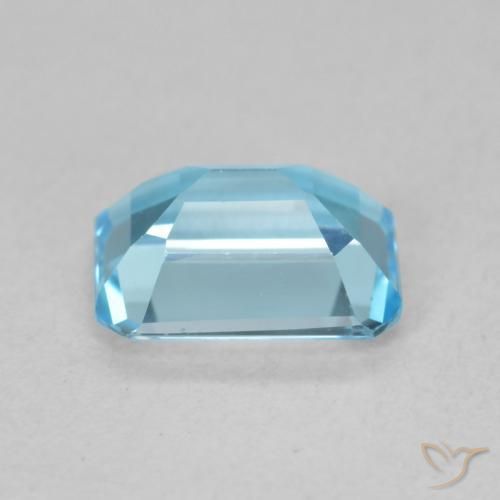 Topázio Azul Suíço Natural 1.93ct, Corte Octógono / Esmeralda, VVS