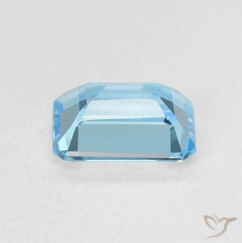 Topázio Azul Suíço Natural 1.84ct, Corte Octógono / Esmeralda, VVS