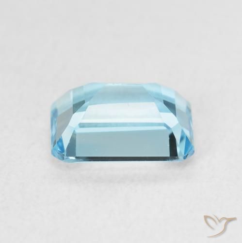 Topázio Azul Suíço Natural 1.93ct, Corte Octógono / Esmeralda, VVS
