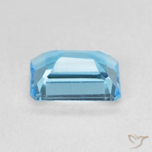Topázio Azul Suíço Natural 2.04ct, Corte Octógono / Esmeralda, VVS