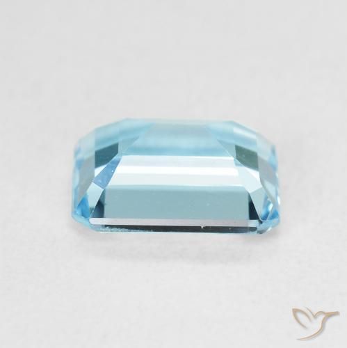 Topázio Azul Suíço Natural 1.98ct, Corte Octógono / Esmeralda, VVS