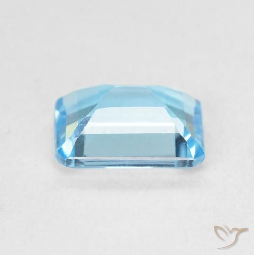 Topázio Azul Suíço Natural 1.85ct, Corte Octógono / Esmeralda, VVS