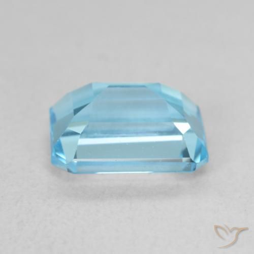 Topázio Azul Suíço Natural 2.18ct, Corte Octógono / Esmeralda, VVS