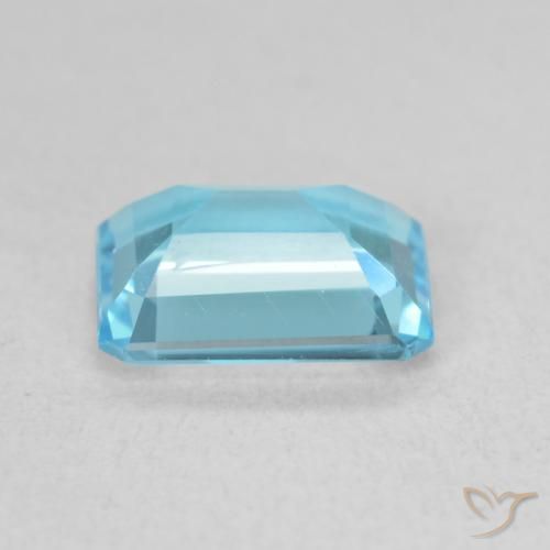 Topázio Azul Suíço Natural 1.82ct, Corte Octógono / Esmeralda, VVS