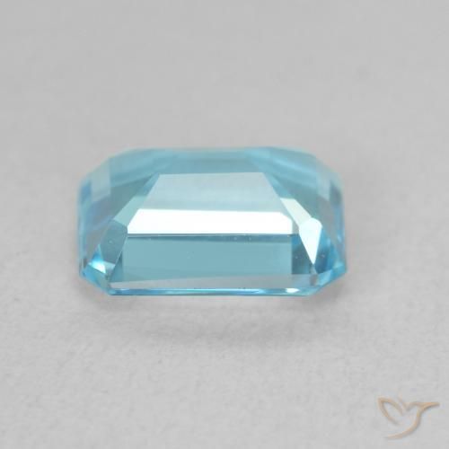 Topázio Azul claro Natural 1.87ct, Corte Octógono / Esmeralda, VVS
