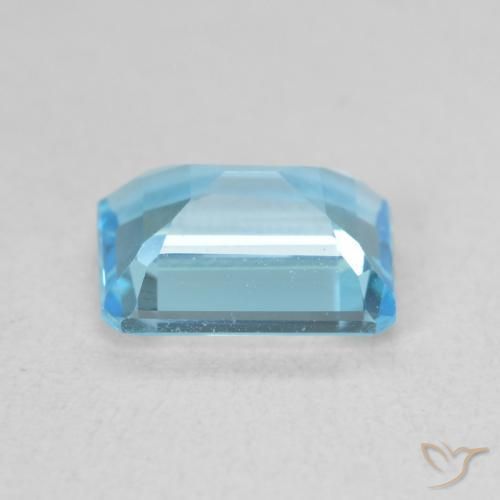 Topázio Azul claro Natural 1.87ct, Corte Octógono / Esmeralda, VVS