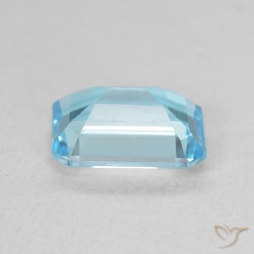 Topázio Azul Suíço Natural 1.81ct, Corte Octógono / Esmeralda, VVS