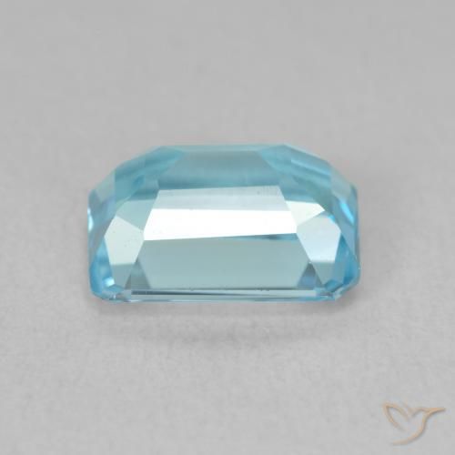 Topázio Azul Suíço Natural 1.96ct, Corte Octógono / Esmeralda, VVS
