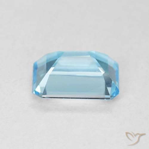 Topázio Azul Suíço Natural 1.76ct, Corte Octógono / Esmeralda, VVS