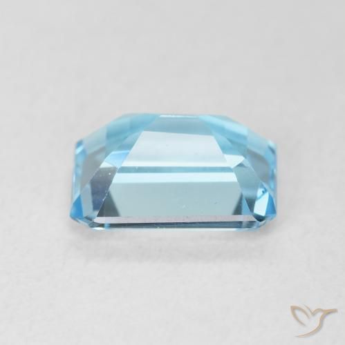 Topázio Azul Suíço Natural 1.90ct, Corte Octógono / Esmeralda, VVS