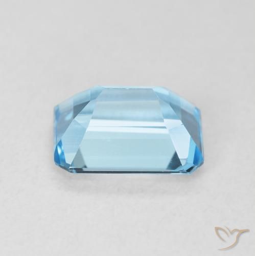 Topázio Céu azul Natural 1.88ct, Corte Octógono / Esmeralda, VVS