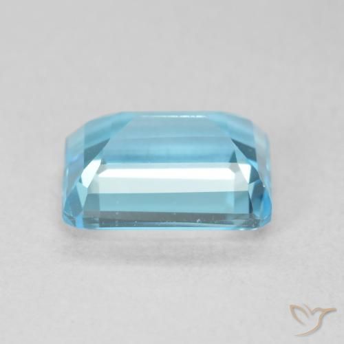 Topázio Azul Suíço Natural 2.06ct, Corte Octógono / Esmeralda, VVS