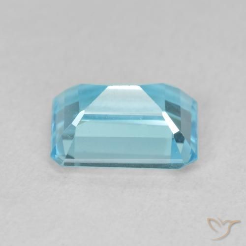 Topázio Azul Suíço Natural 1.92ct, Corte Octógono / Esmeralda, VVS