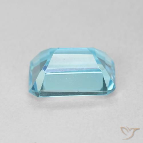 Topázio Azul Suíço Natural 1.86ct, Corte Octógono / Esmeralda, VVS
