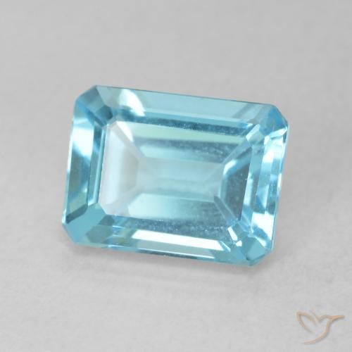 Topázio Azul Maya Profundo Natural 2.15ct, Corte Octógono / Esmeralda, VVS