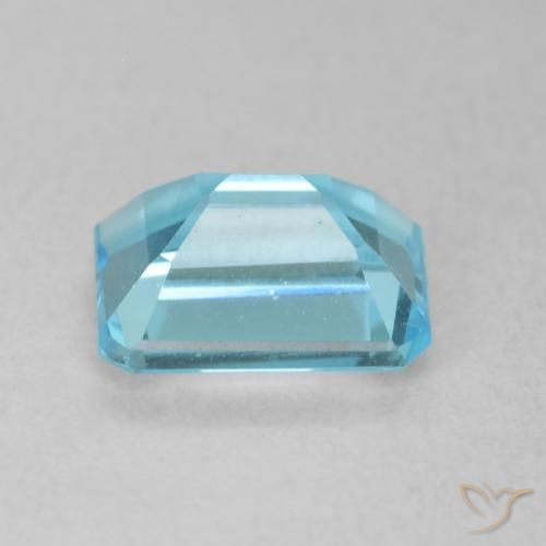 Topázio Azul Maya Profundo Natural 2.15ct, Corte Octógono / Esmeralda, VVS