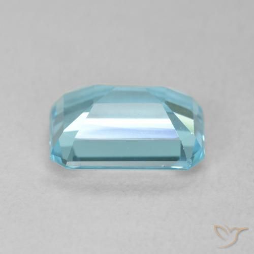 Topázio Bebê azul Natural 1.87ct, Corte Octógono / Esmeralda, VVS