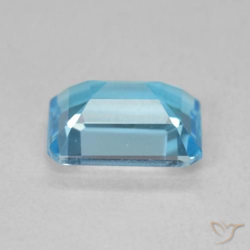 Topázio Azul Suíço Natural 1.94ct, Corte Octógono / Esmeralda, VVS