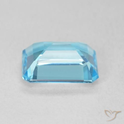 Topázio Azul Suíço Natural 1.88ct, Corte Octógono / Esmeralda, VVS